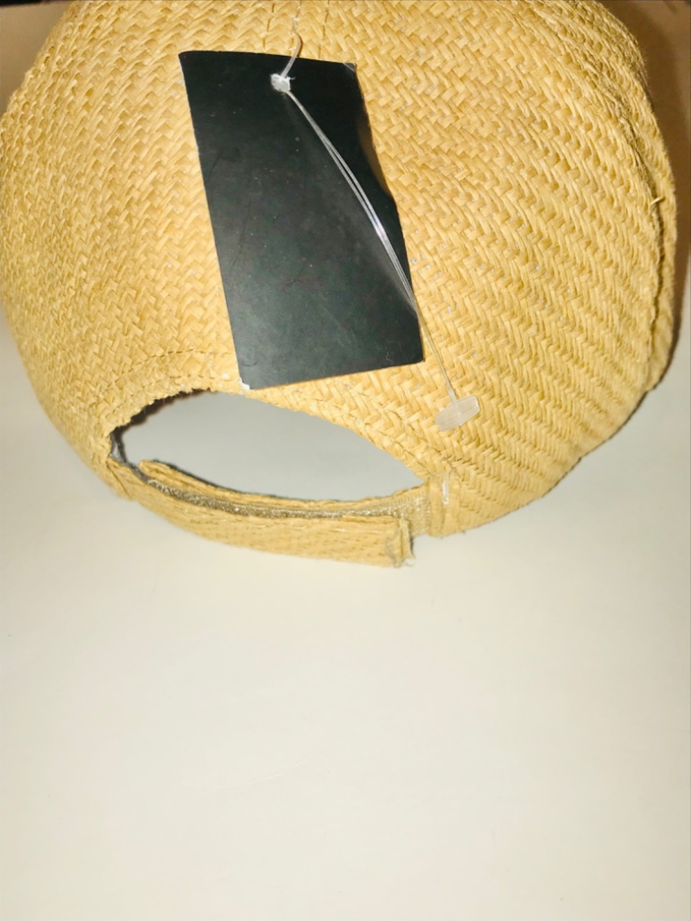NWT Illuma Khaki Tan Paper Straw Baseball Cap Hat Summer Beach Boho Quiet Luxury - Picture 7 of 12